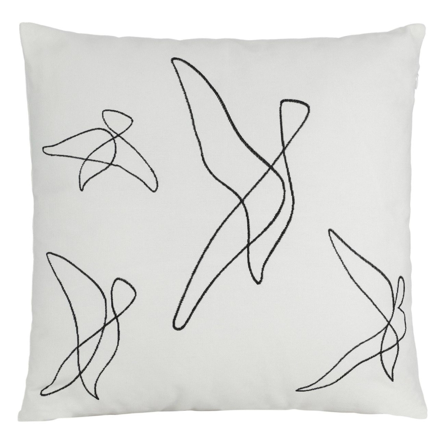 Eglo - Decoratief kussen 45x45 cm wit/zwart