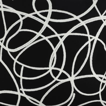 Eglo - Decoratief kussen 45x45 cm zwart/wit