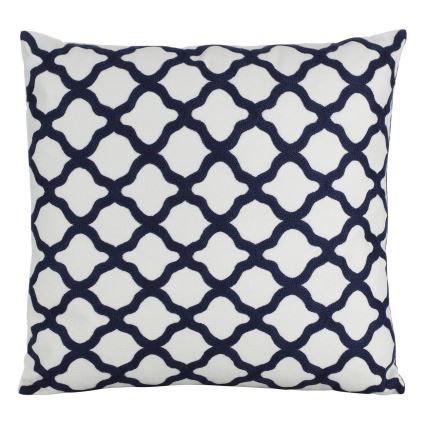 Eglo - Decoratief kussen 45x45 cm wit/blauw