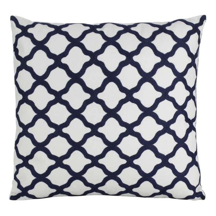 Eglo - Decoratief kussen 45x45 cm wit/blauw
