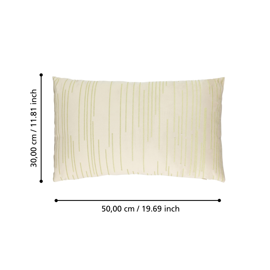 Eglo 420018 - Sierkussen CHEVERY 30x50 cm crème/goud