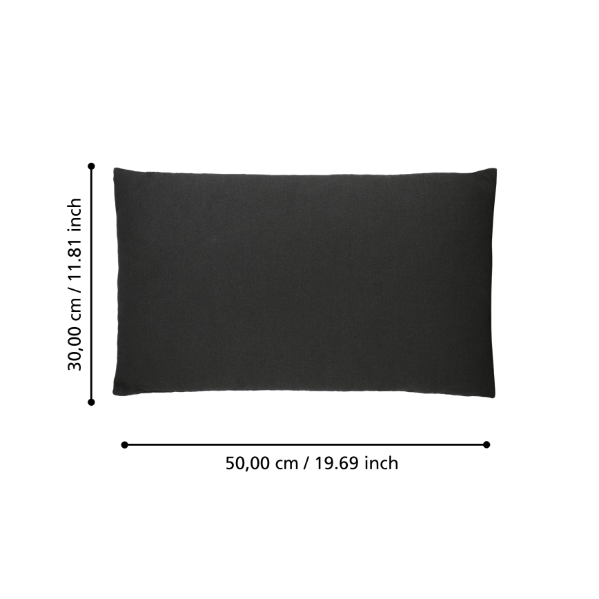 Eglo 420023 - Sierkussen ILES 30x50 cm zwart