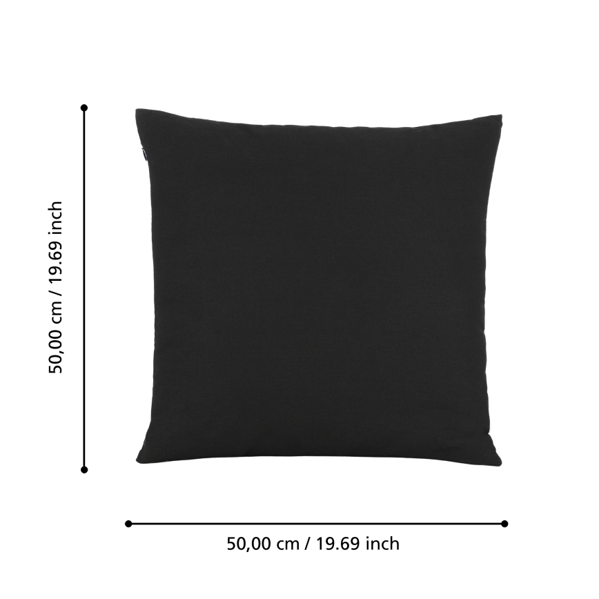 Eglo 420024 - Sierkussen ILES, 50 x 50 cm, zwart