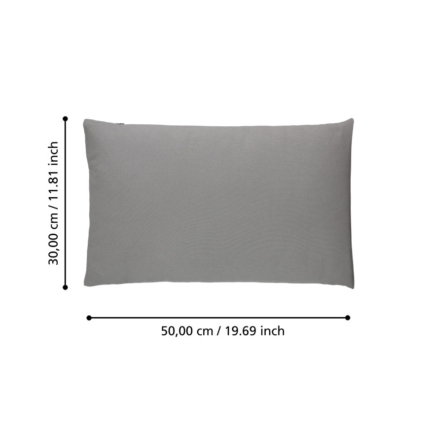 Eglo 420027 - Sierkussen ILES 30x50 cm grijs