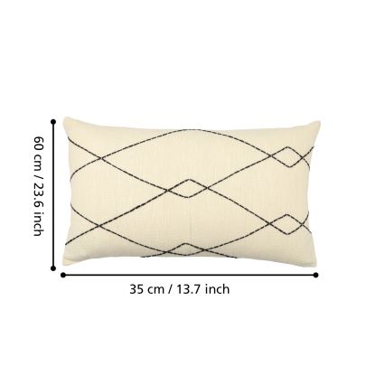 Eglo 420042 - Sierkussen CHEVERY 35x60 cm beige/zwart