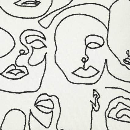 Eglo - Decoratief kussen 45x45 cm wit/zwart