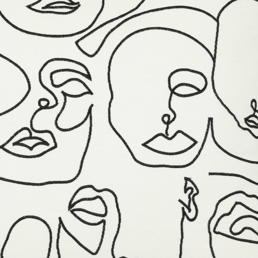 Eglo - Decoratief kussen 45x45 cm wit/zwart