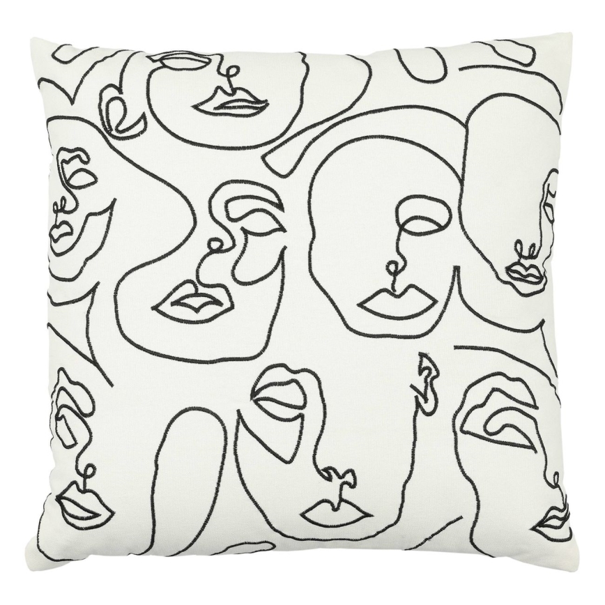 Eglo - Decoratief kussen 45x45 cm wit/zwart