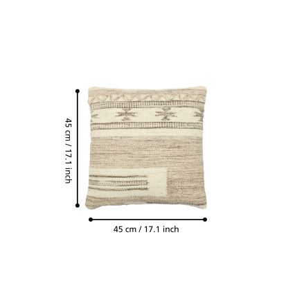 Eglo 420071 - Coussin décoratif CHEVERY 45x45 cm beige