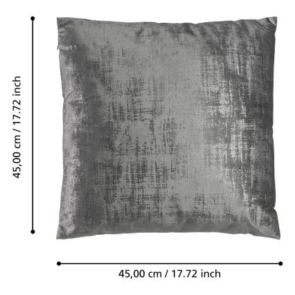 Eglo - Decoratief kussen 45x45 cm grijs