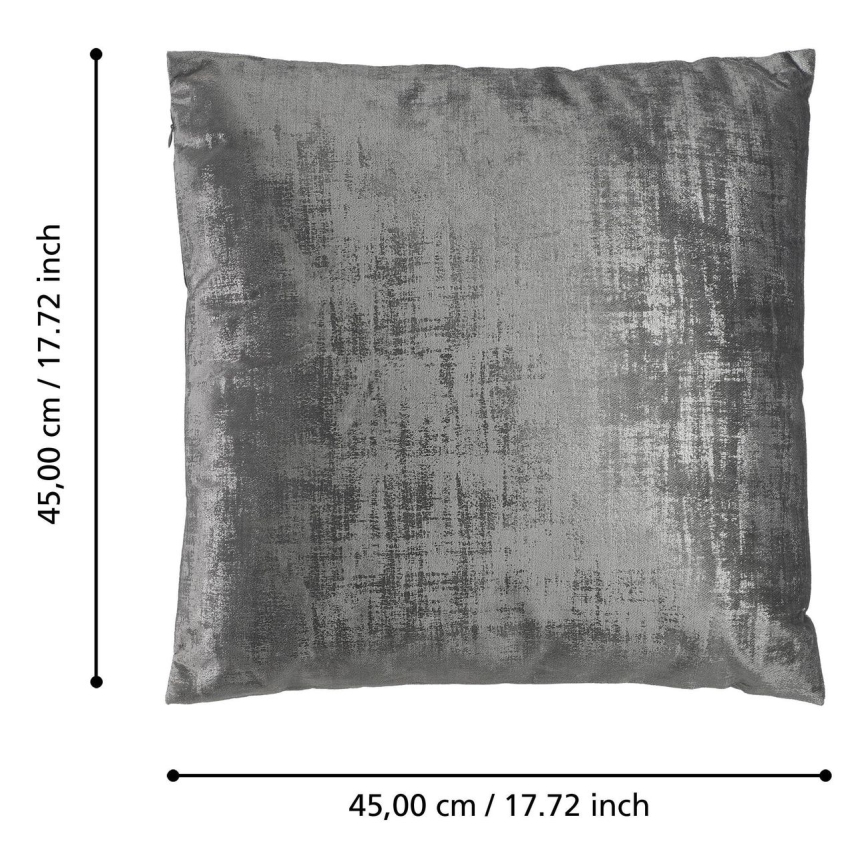 Eglo - Decoratief kussen 45x45 cm grijs