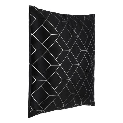 Eglo - Decoratief kussen 45x45 cm zwart/zilver