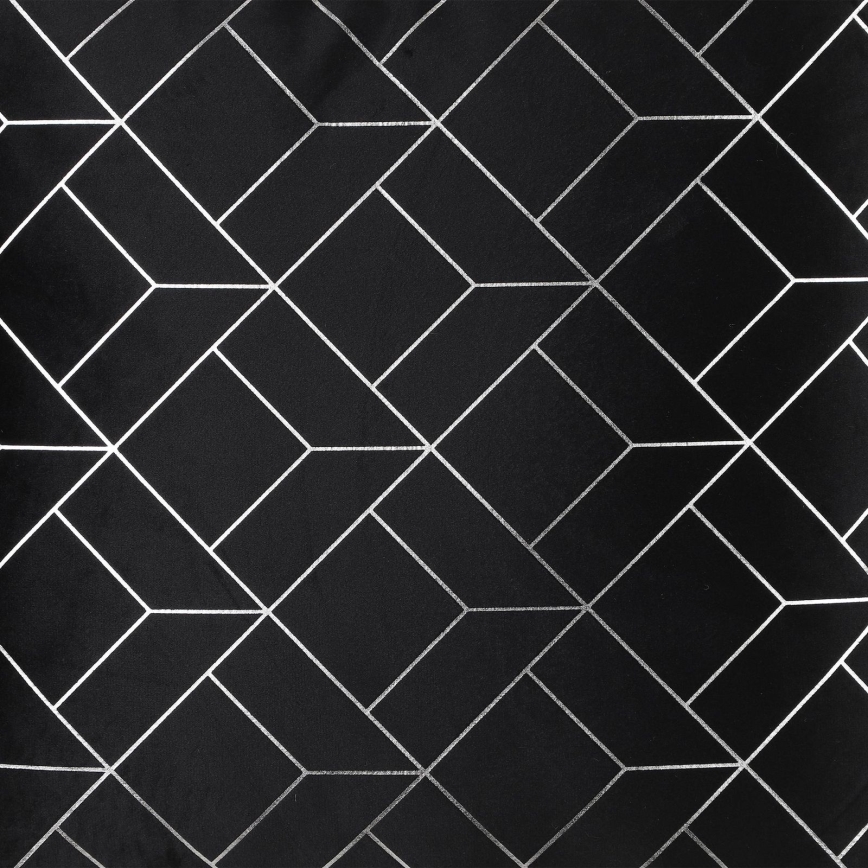 Eglo - Decoratief kussen 45x45 cm zwart/zilver