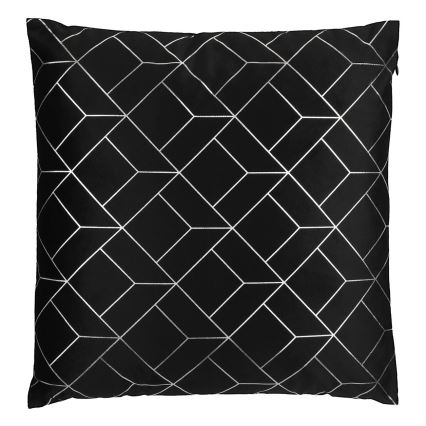 Eglo - Decoratief kussen 45x45 cm zwart/zilver