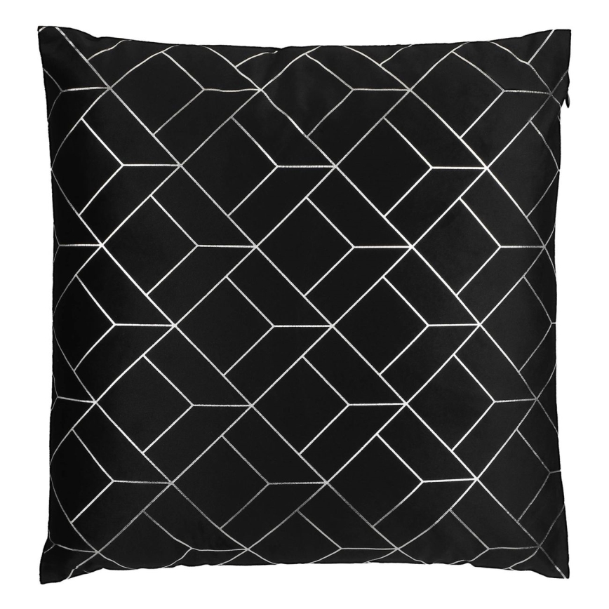 Eglo - Decoratief kussen 45x45 cm zwart/zilver