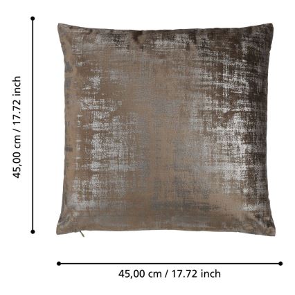 Eglo - Decoratief kussen 45x45 cm bruin