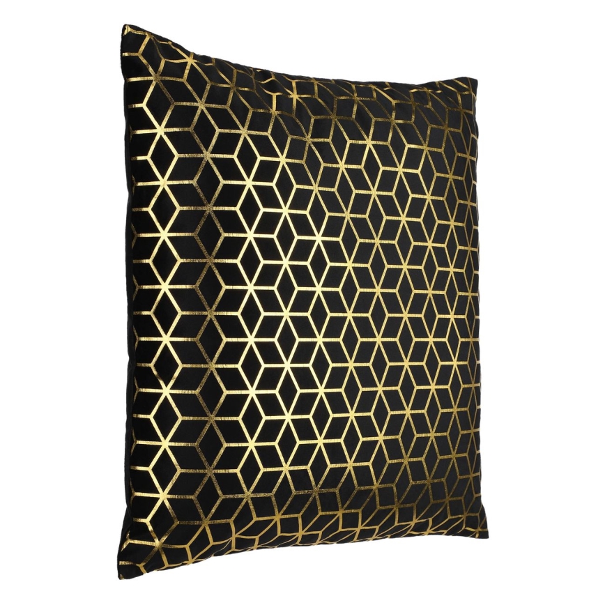 Eglo - Coussin décoratif 45x45 cm noir/doré