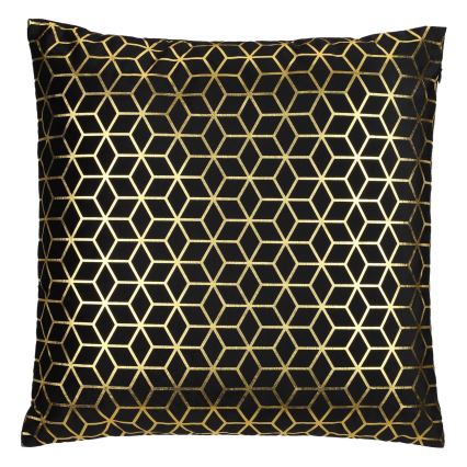 Eglo - Coussin décoratif 45x45 cm noir/doré