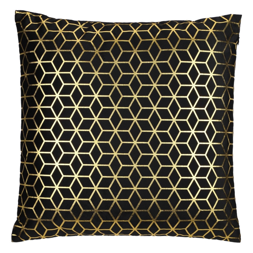 Eglo - Coussin décoratif 45x45 cm noir/doré