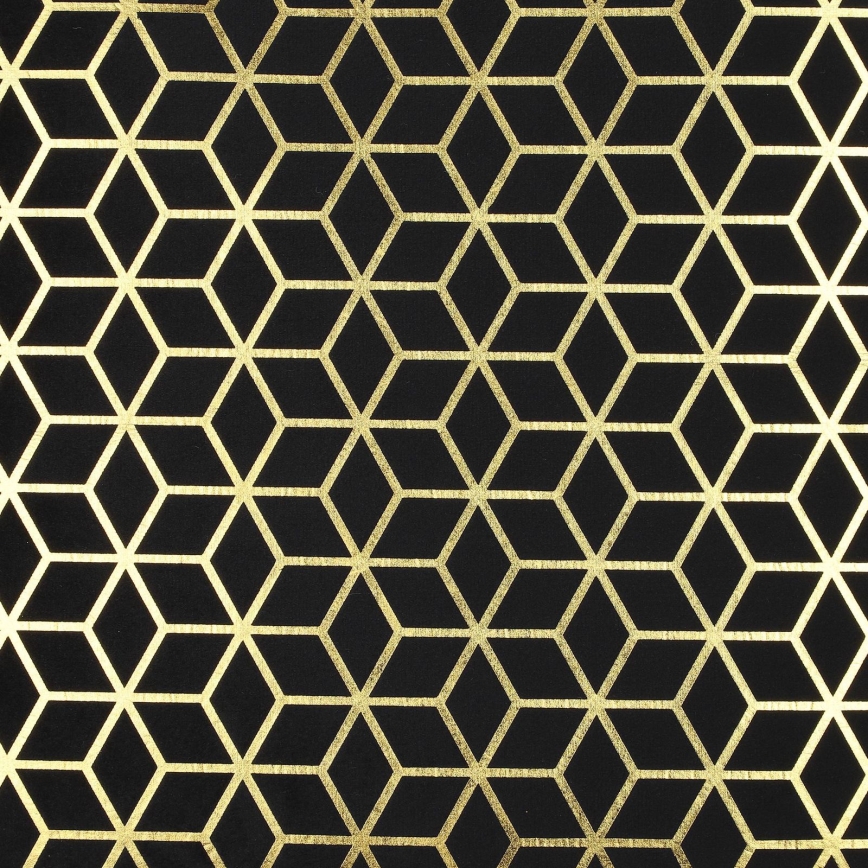 Eglo - Decoratief kussen 45x45 cm zwart/goud