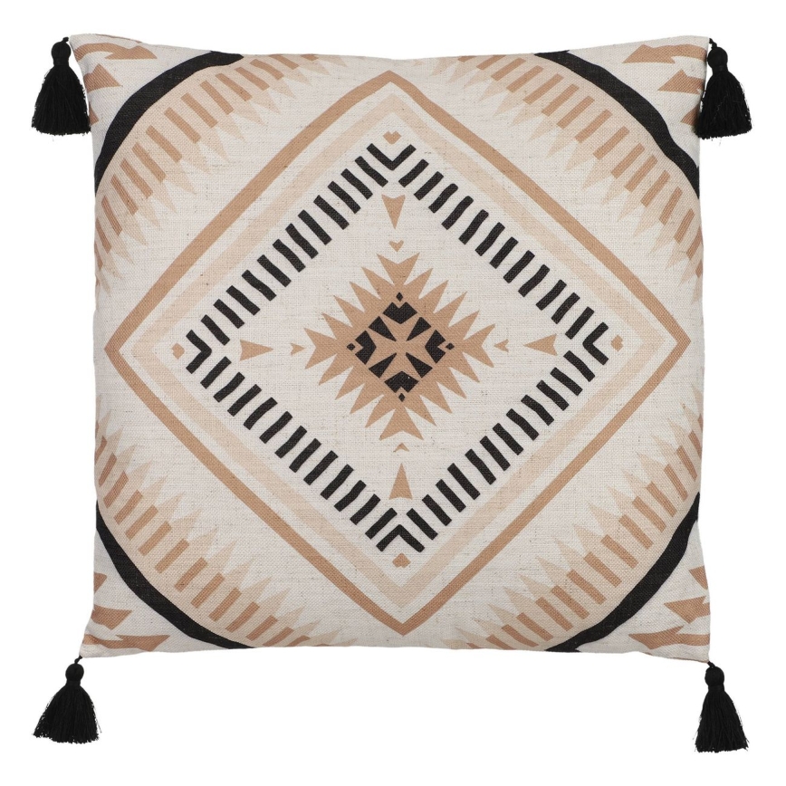 Eglo 420079 - Decoratief sierkussen CHEVERY 45x45 cm beige/zwart