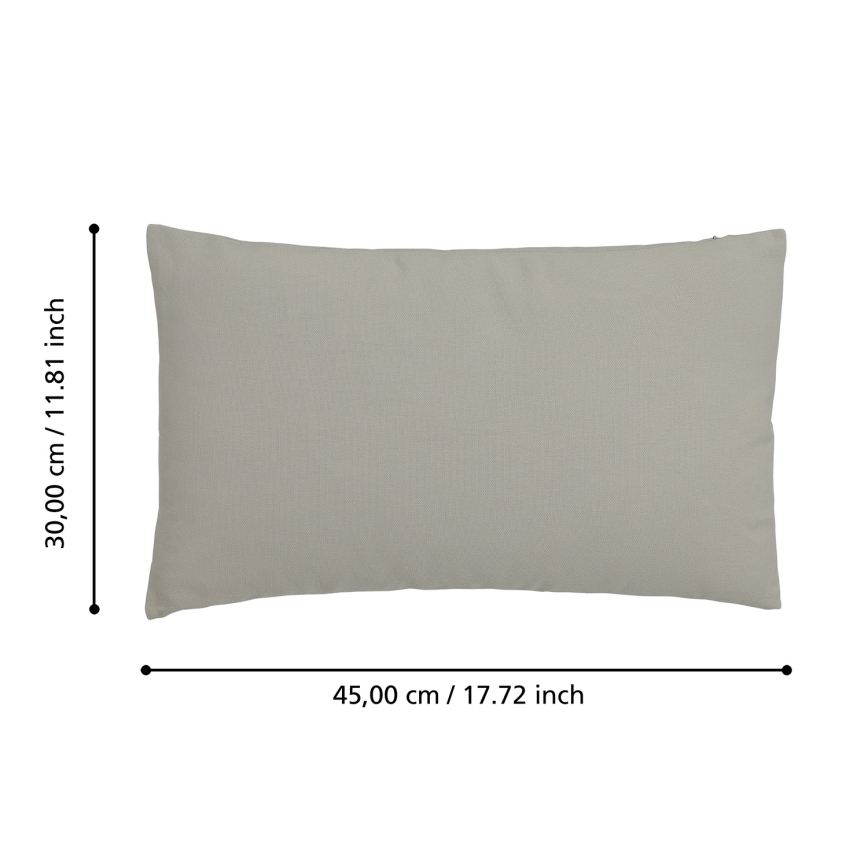 Eglo 420089 - Decoratief sierkussen ILES 30x45 cm grijs