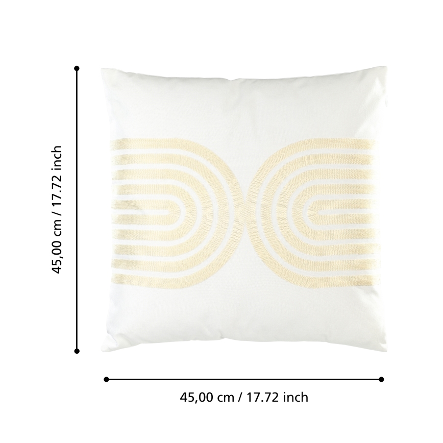 Eglo 420238 - Sierkussen BERHALA 45x45 cm wit/beige