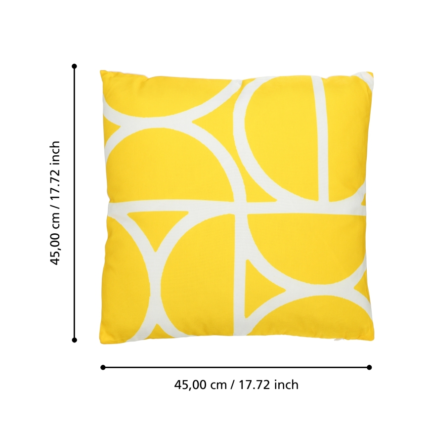 Eglo 420248 - Coussin décoratif TSUNAN 45 x 45 cm jaune