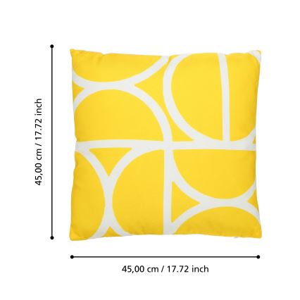 Eglo 420248 - Decoratief kussen TSUNAN 45x45 cm geel