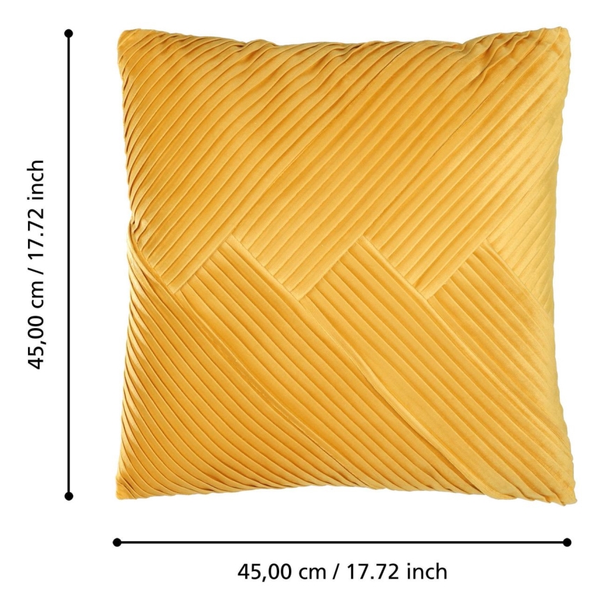 Eglo - Decoratief kussen 45x45 cm geel