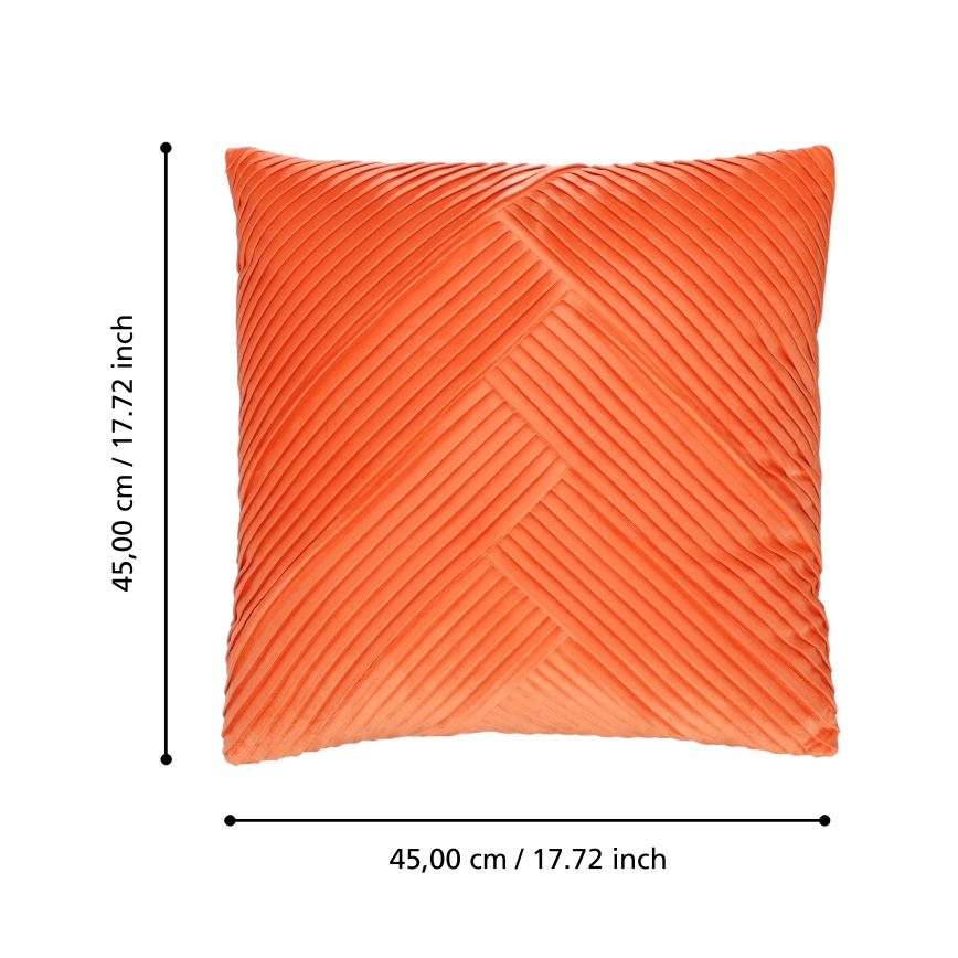Eglo 420264 - Decoratief kussen SHOURA 45x45 cm oranje