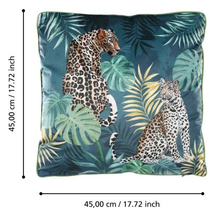 Eglo - Decoratief kussen 45x45 cm groen