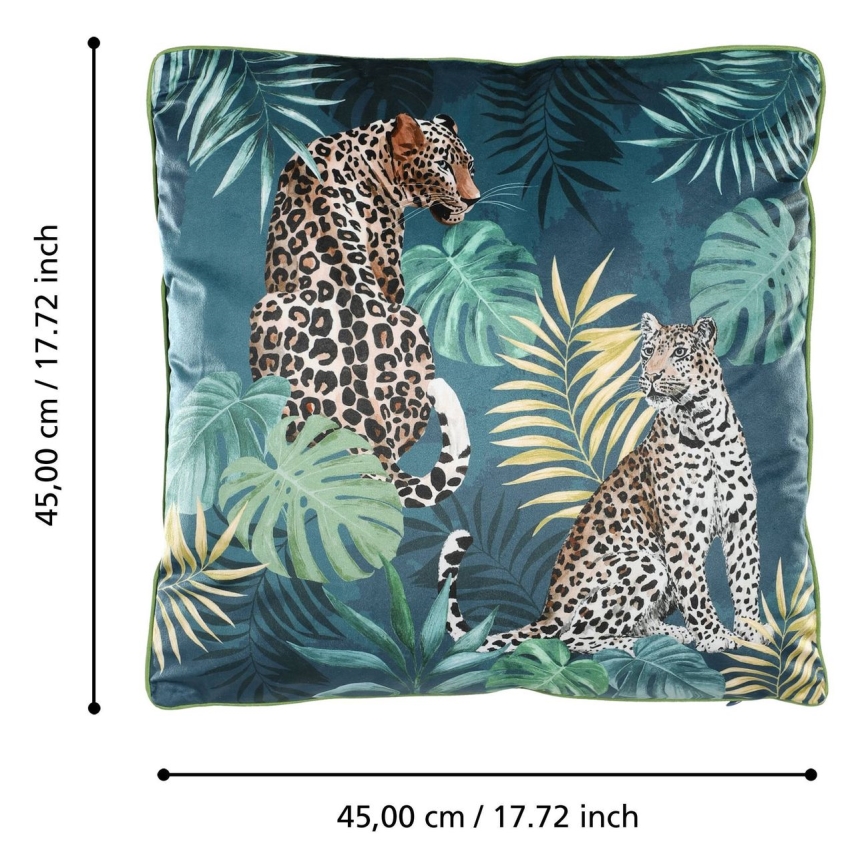 Eglo - Decoratief kussen 45x45 cm groen