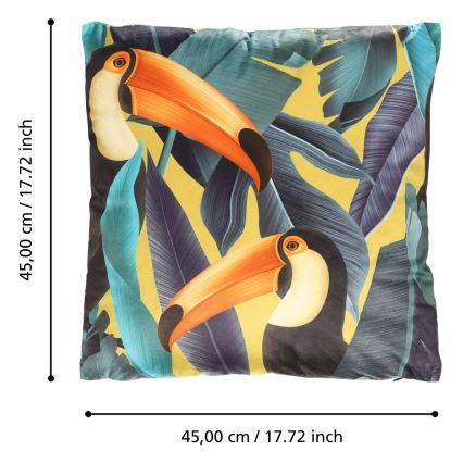 Eglo - Coussin décoratif 45x45 cm coloré