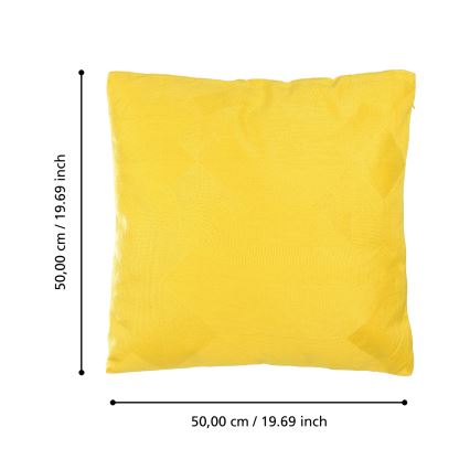 Eglo 420289 - Coussin décoratif BERHALA 50x50 cm jaune