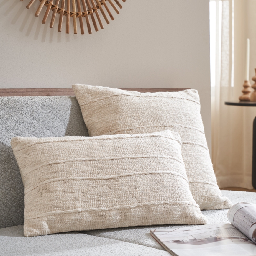 Eglo 420336 - Decoratief sierkussen SHILABO 50x30 cm beige
