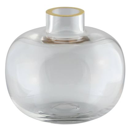 Eglo 421214 - Glazen vaas SIRANANA 11,8x13 cm helder/goudkleurig