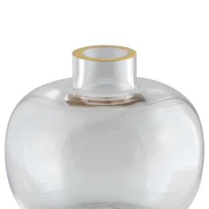Eglo 421214 - Glazen vaas SIRANANA 11,8x13 cm helder/goudkleurig