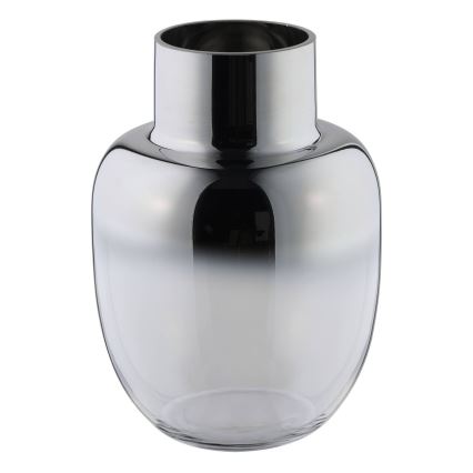 Eglo - Vase en verre 20x14 cm argent