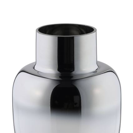 Eglo - Vase en verre 20x14 cm argent