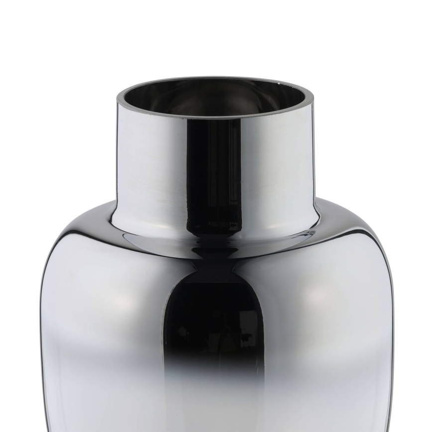 Eglo - Vase en verre 20x14 cm argent