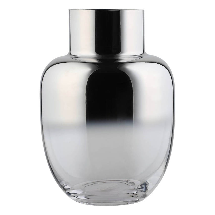 Eglo - Vase en verre 20x14 cm argent