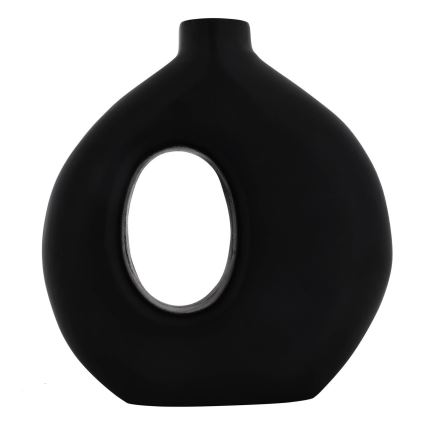 Eglo - Vase en bois 16,5x18 cm noir