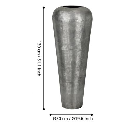 Eglo 421335 - Vase en métal MIYAZAKI 130x50 cm gris
