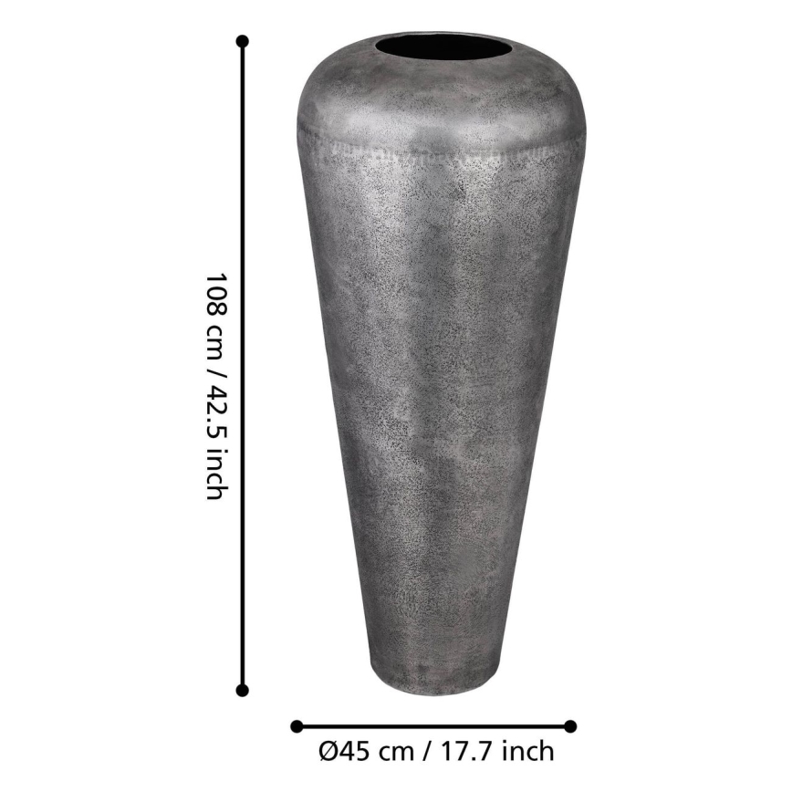 Eglo 421336 - Vase en métal MIYAZAKI 108x45 cm gris