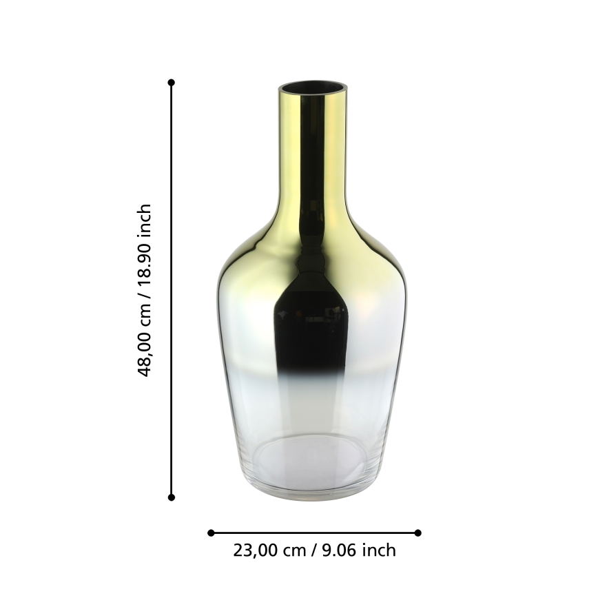 Eglo 421372 - Vase en verre SAMUNTAI 48x23 cm doré