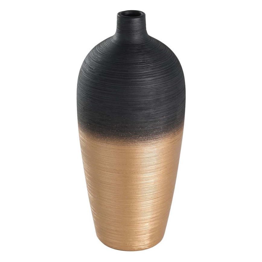 Eglo - Vaas van keramiek 28x12,5 cm zwart/goud