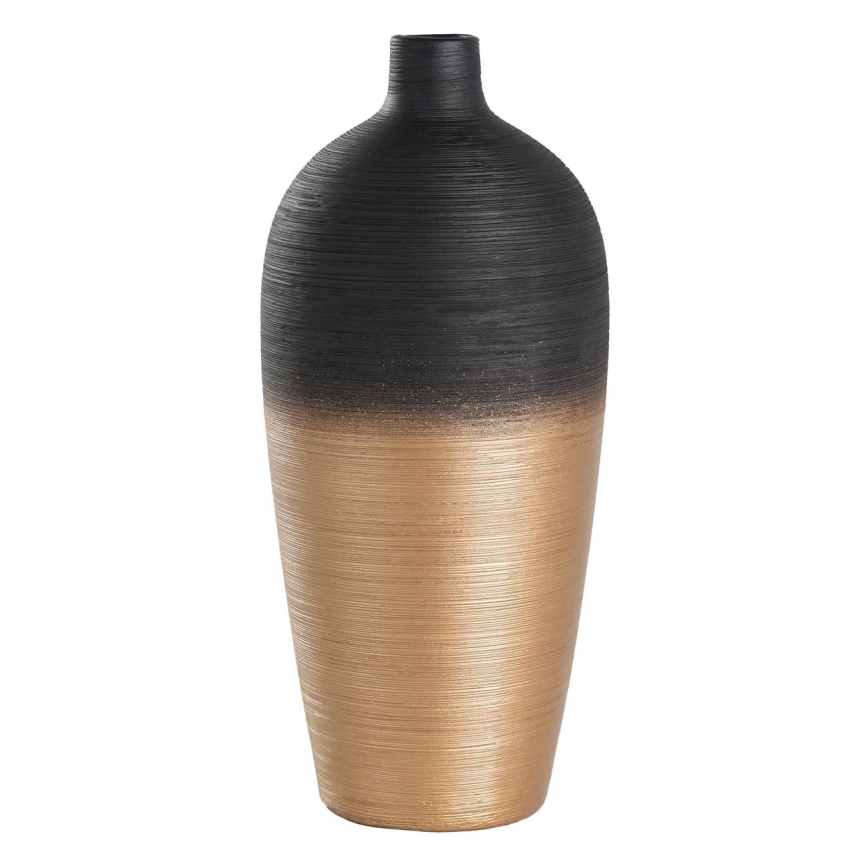 Eglo - Vaas van keramiek 28x12,5 cm zwart/goud
