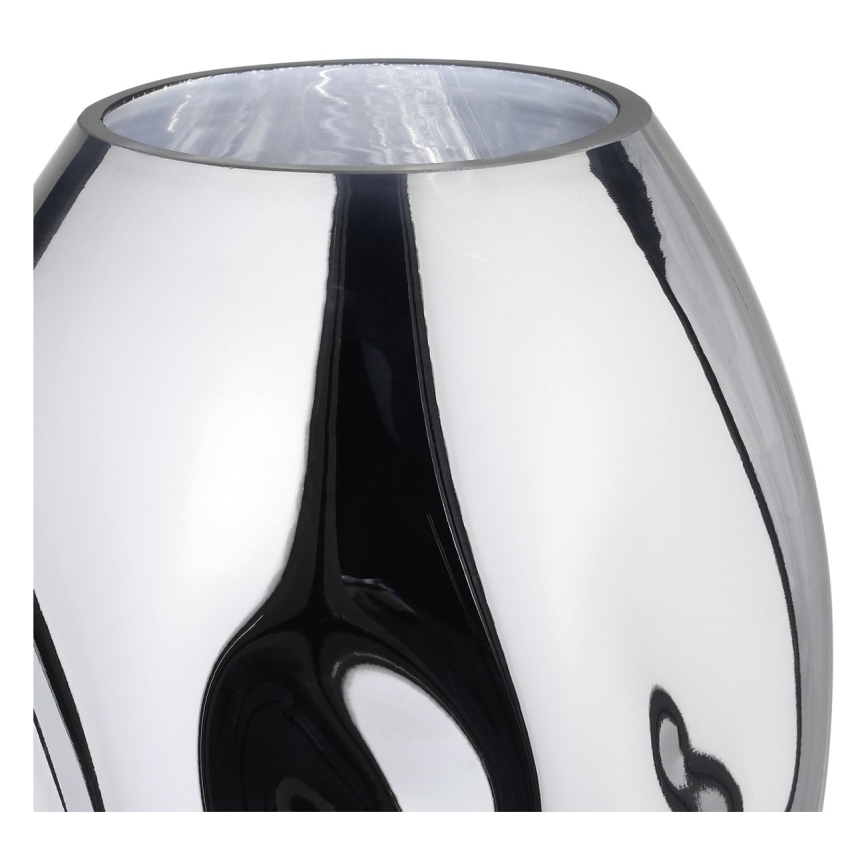 Eglo 421688 - Glazen vaas XIPORAI 19,8x14,5 cm glanzend chroom