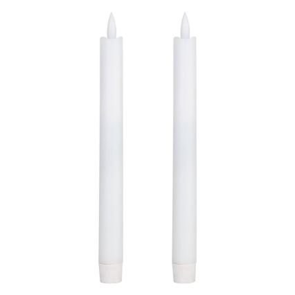 Eglo - LOT DE 2 Bougies LED LED/1xAAA 24,5 cm blanc